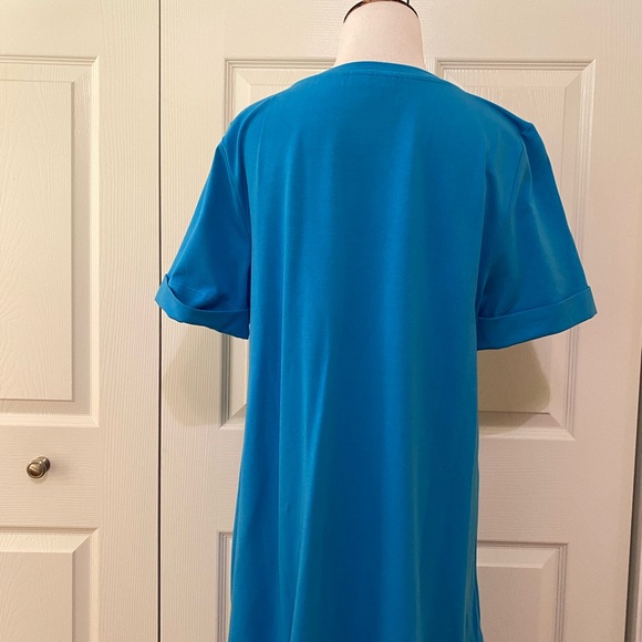 Chico’s blue short sleeve dress size 8 NWT. - Picture 4 of 6